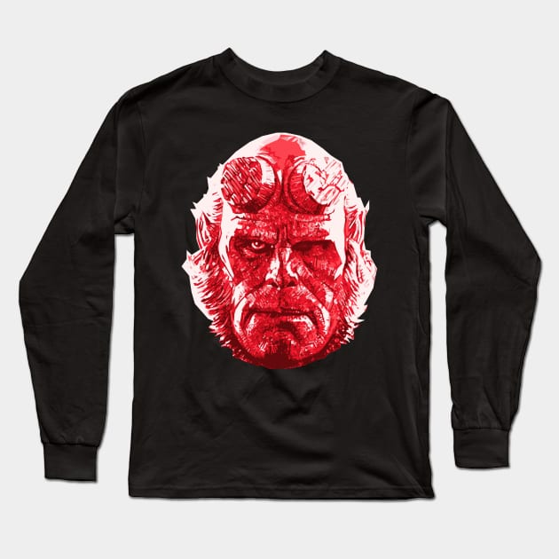 Hellboy Long Sleeve T-Shirt by Bajingseng